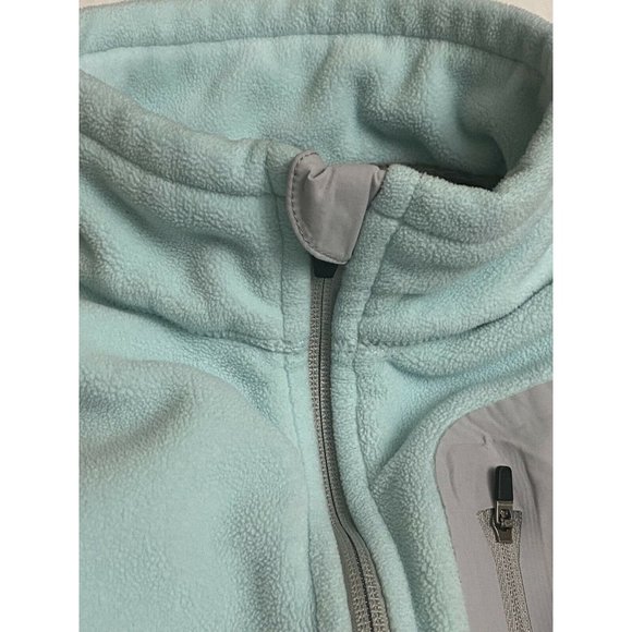 Eddie Bauer 365 Polartec windcutter fleece Vest womens sz L Blue Green Gray - Picture 3 of 12